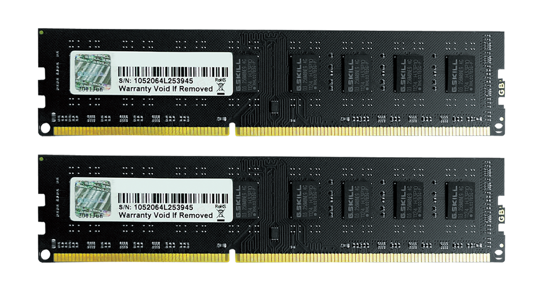 G.Skill Value DDR3 8GB (2x4GB) 1333MT/s DIMM Intel XMP — F3-10600CL9D-8GBNT