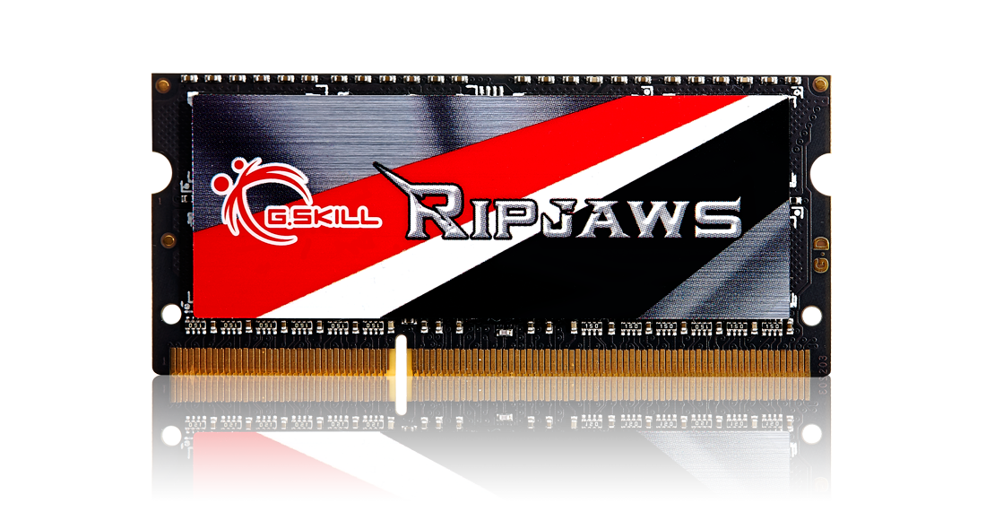 4GB (4GBx1), Ripjaws SO-DIMM, DDR3, 1600MHz, CAS Latency 9-9-9-28, 1.35V