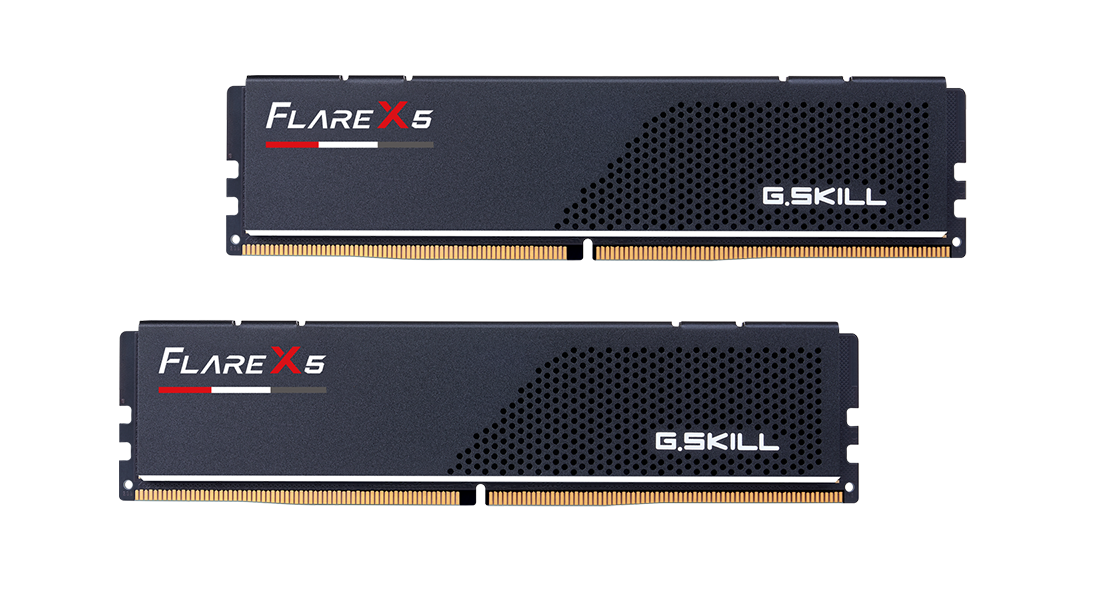 G.Skill RAM Flare X5 - Low Profile - 96 GB (2 x 48 GB Kit) - DDR5 5600 DIMM CL40