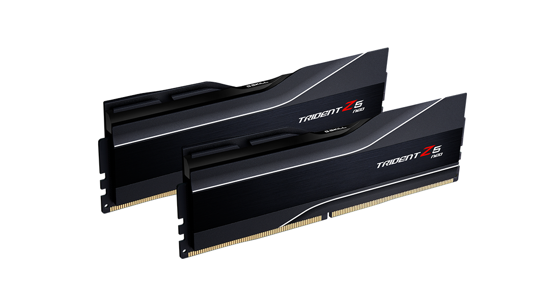 64 GB G.Skill DIMM DDR5-6000 (2x 32 GB) Dual-Kit (schwarz. F5-6000J3238G32GX2-TZ5N. Trident Z5 NEO. AMD EXPO)