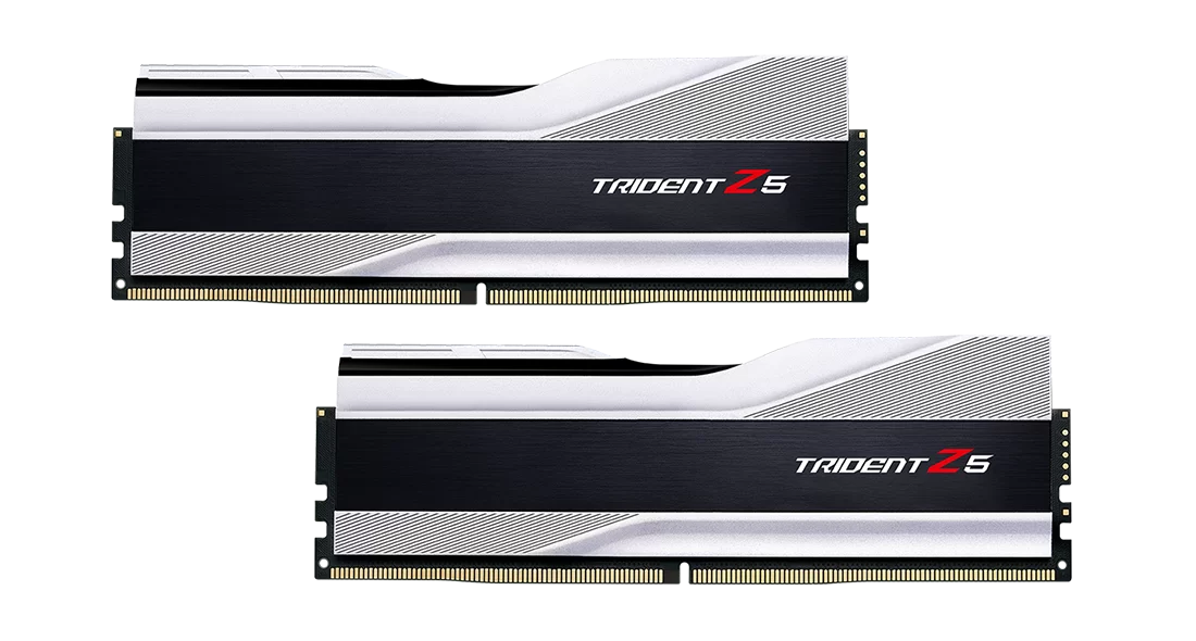 64GB G.Skill DIMM 6000 (2x 32 GB) Dual-Kit (silber, F5-6000J3238G32GX2-TZ5S, Trident Z5, INTEL XMP)