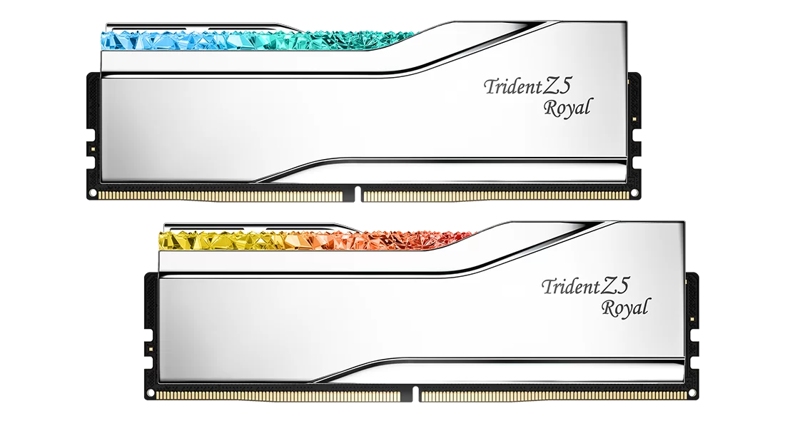 G.Skill Trident Z5 Royal DDR5 96GB (2x48GB) 6400MT/s DIMM AMD EXPO — F5-6400J3239F48GX2-TR5S