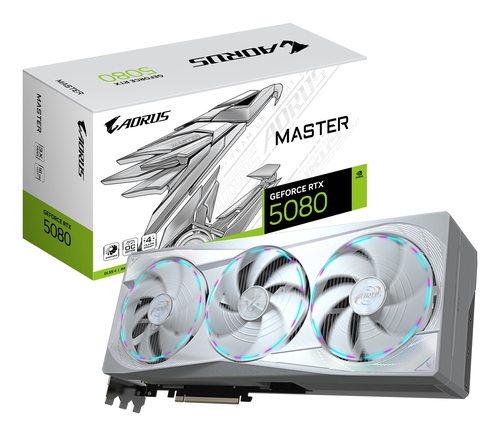 Gigabyte GeForce RTX 5080 AORUS Master 16GB White