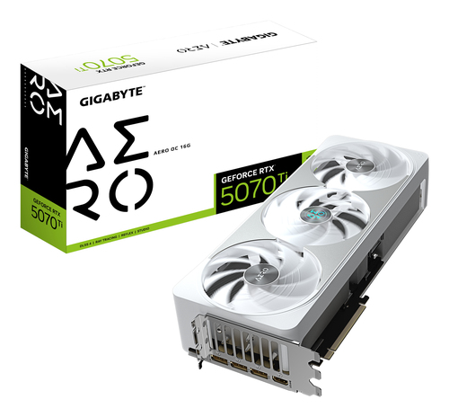 Gigabyte GeForce RTX 5070 Ti AERO OC 16GB White